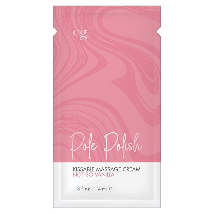 CG Pole Polish Kissable Massage Cream-Not So Vanilla Foil Bag of 24