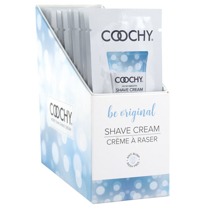 Coochy Shave Cream - Be Original - 15 ml Foils 24 Count Display