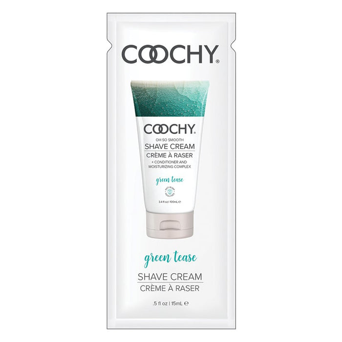 Coochy Shave Cream-Green Tease 15ml Foil