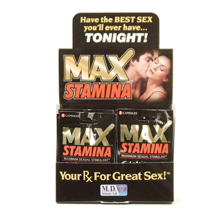 MAX Stamina-2 Pill Pack Display of 24