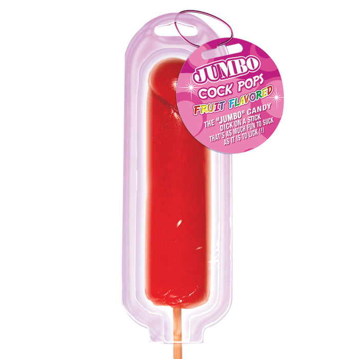 Jumbo Cock Pops Fruit Flavored - Strawberry