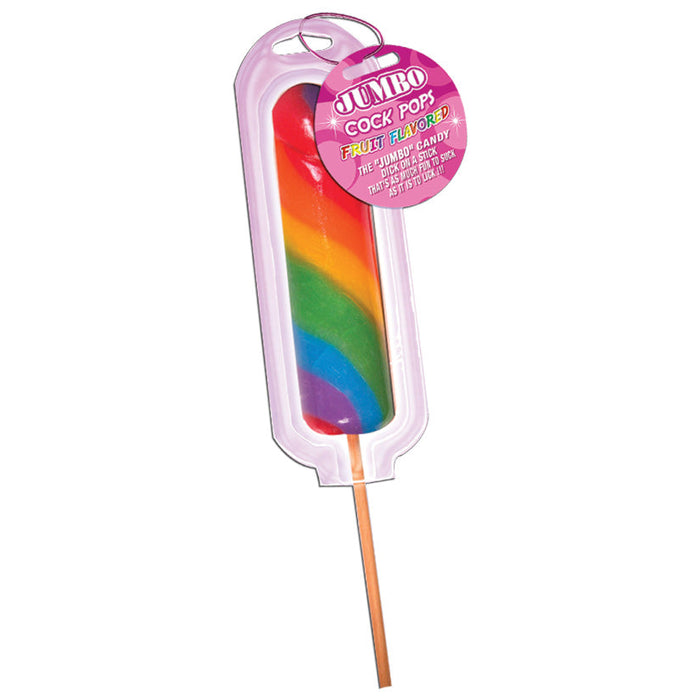 Jumbo Rainbow Cock Pops - Each