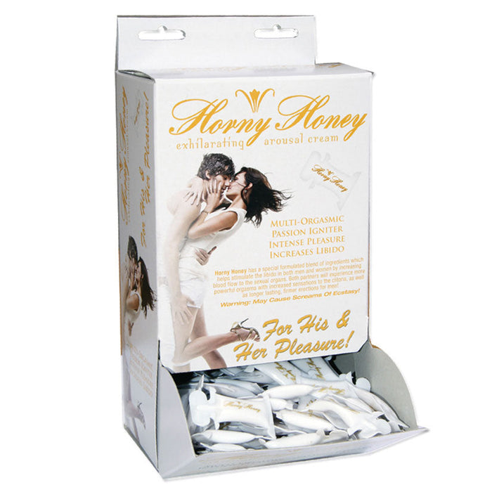 Horny Honey Stimulating Arousal Gel - 144 Piece Display - 2 Cc. Pillow Packs