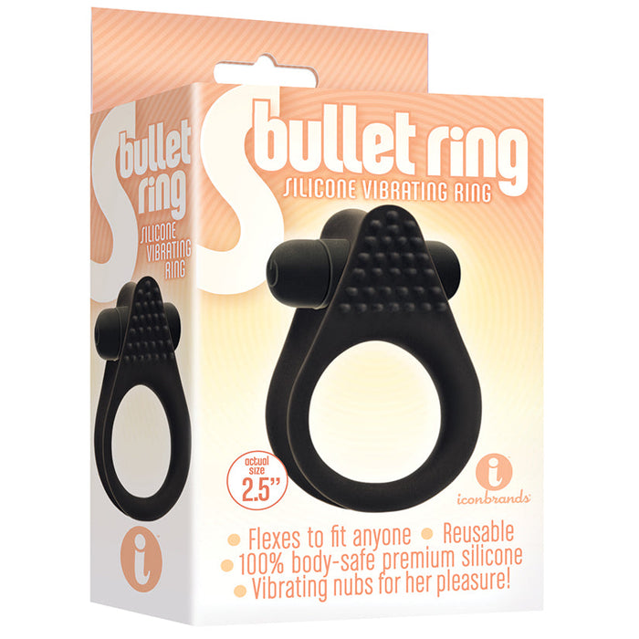 The 9's S - Bullet Ring - Black