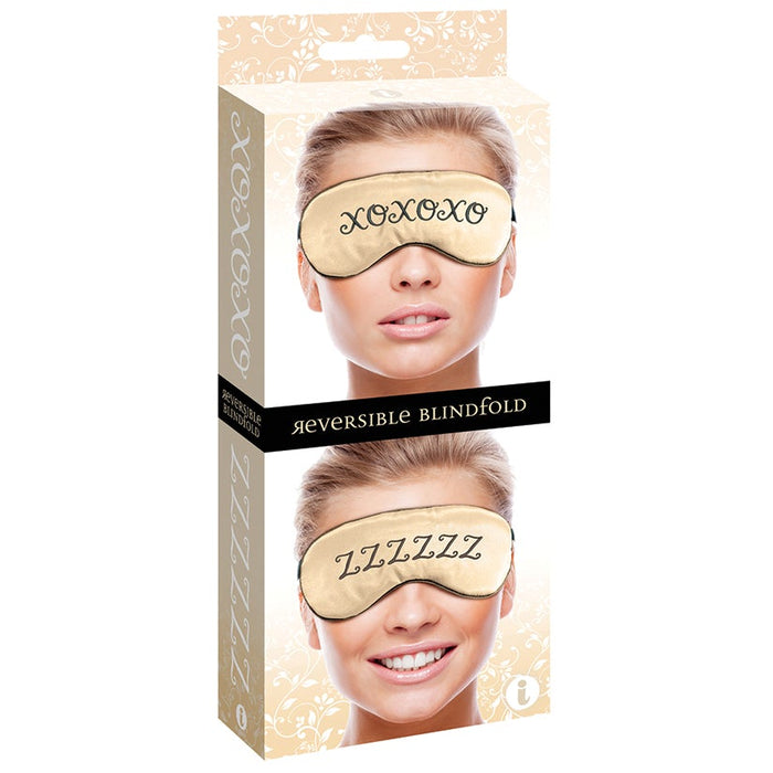 The 9's XOXO/ZZZ Satin Blindfold