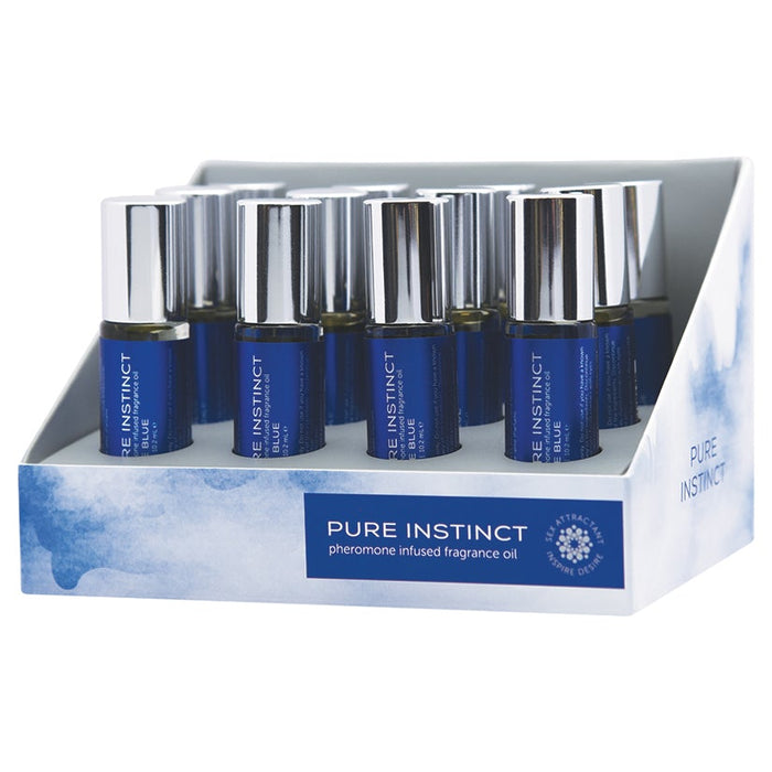 Pure Instinct Pheromone Unisex Perfume Oil -  0.34 Fl. Oz. Roll-on Cologne - 12 Count Display