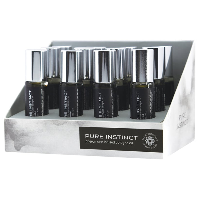 Pure Instinct Pheromone Cologne Oil for Him - 10.2ml 12 Pc Display Set