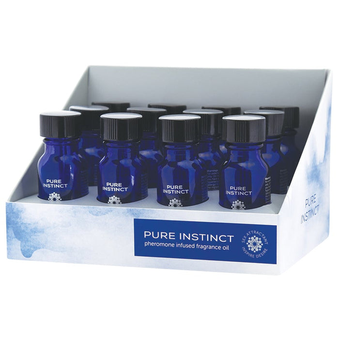 Pure Instinct Pheromone Oil True Blue Display of 12