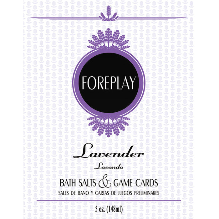 Bath Salts & Game Cards Foreplay-Lavender 5oz