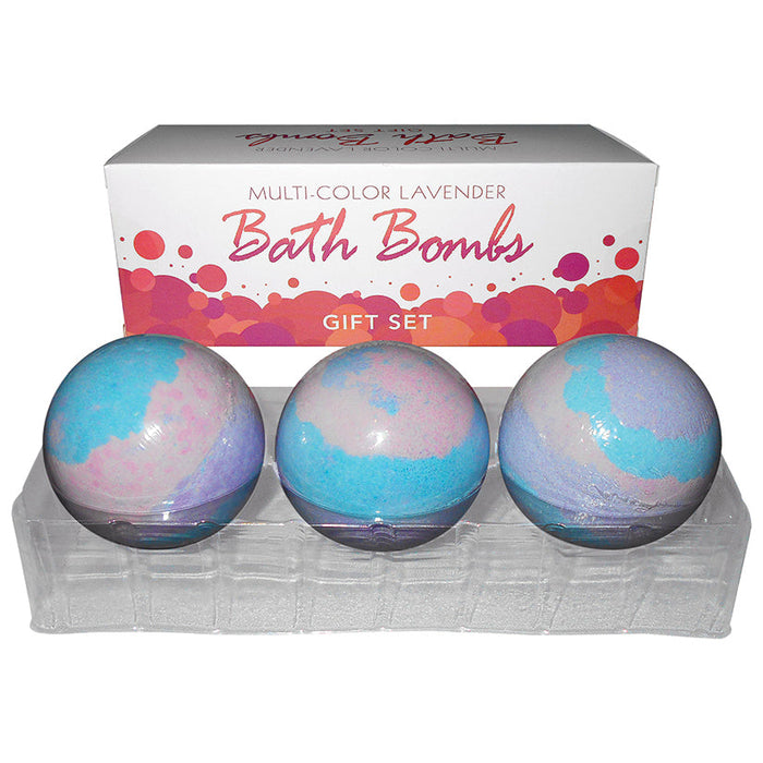 Multi-Color Lavender Bath Bombs - 3 Pack