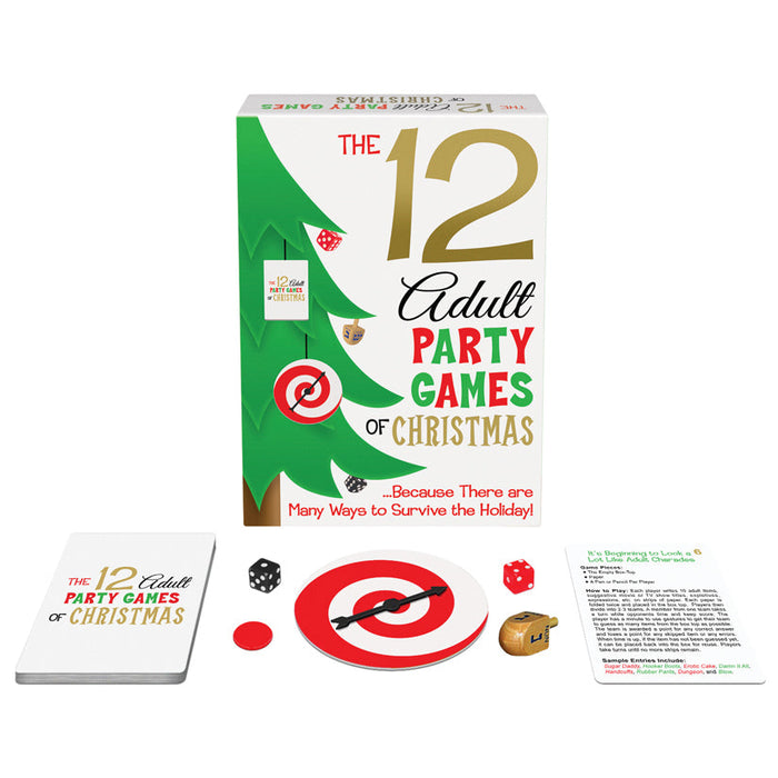 The 12 Adult Party Games of Christmas Card Game