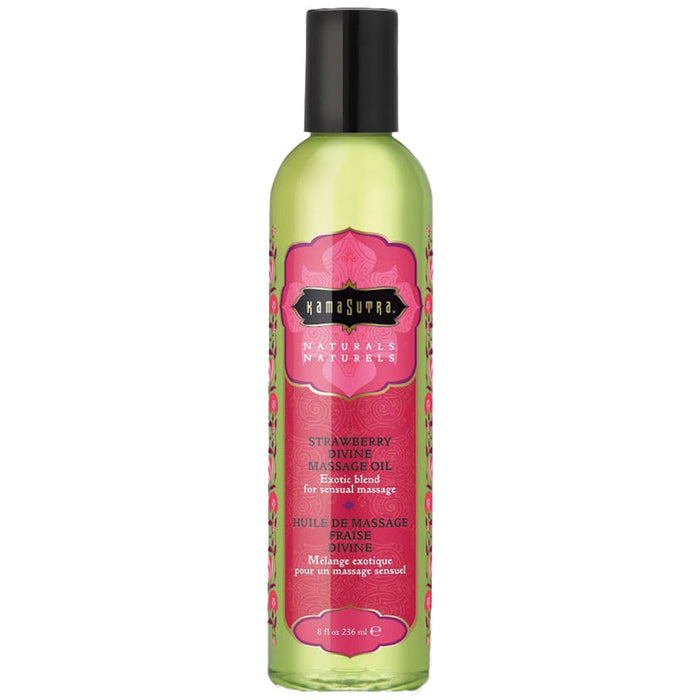 Naturals Massage Oil - Strawberry Divine 8 Fl Oz