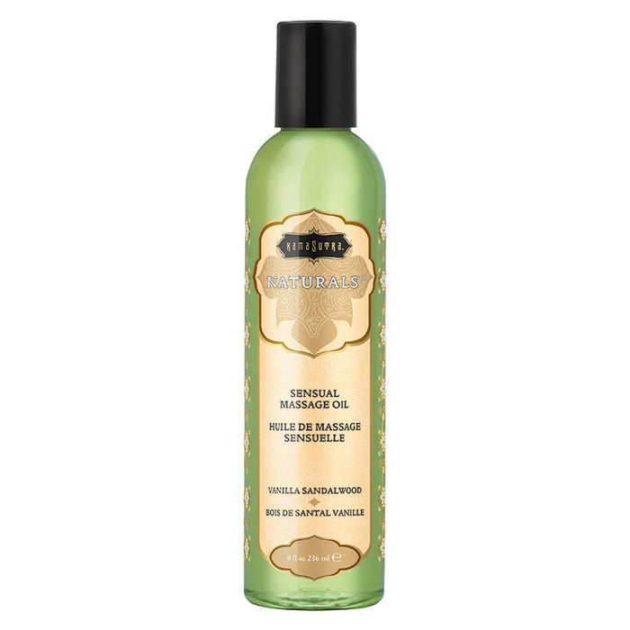 Naturals Massage Oil - Vanilla Sandalwood  8 Fl. Oz.