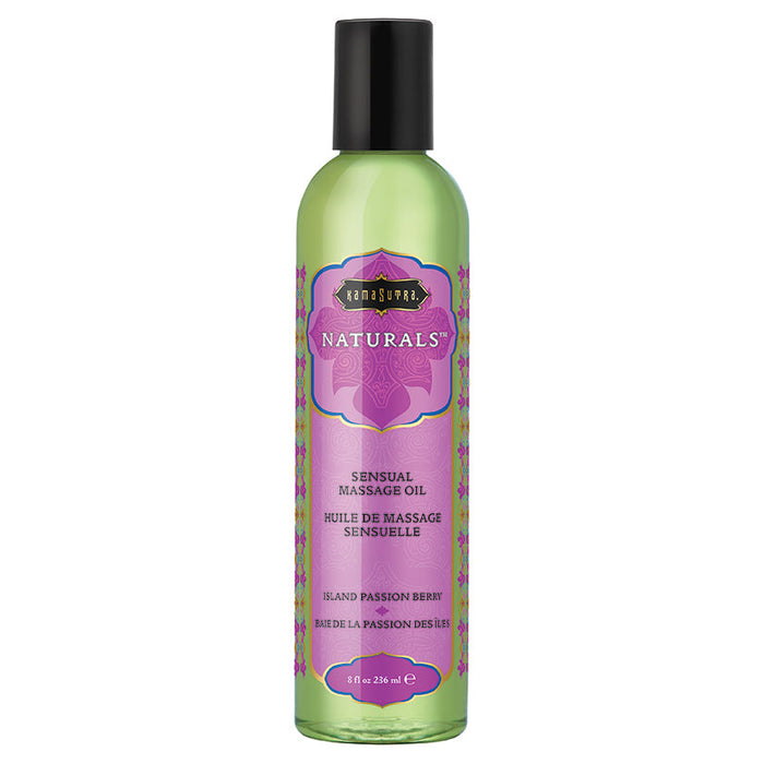 Naturals Massage Oil - Island Passion Berry - 8 Fl. Oz.