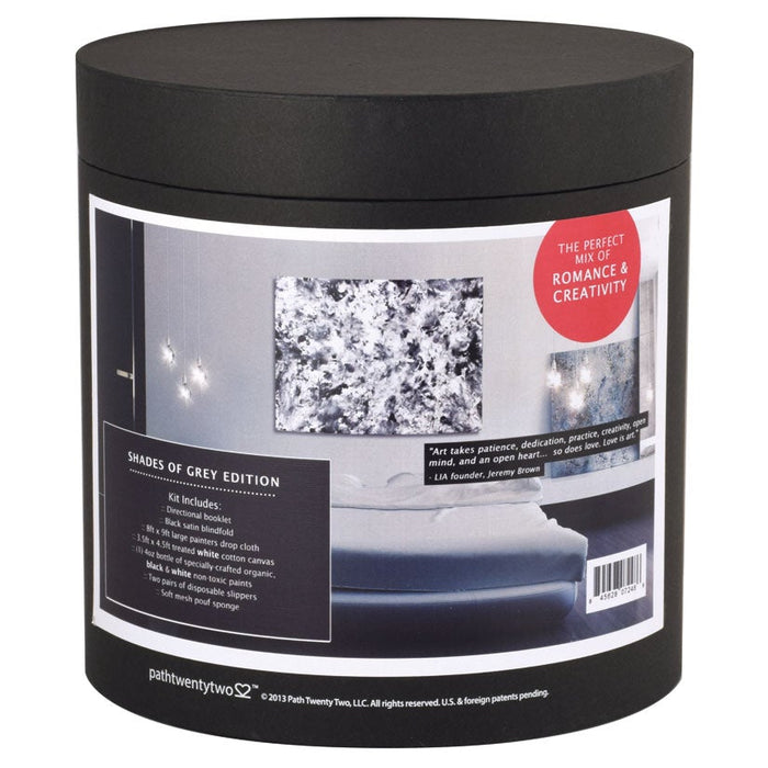 Liberator Love Is Art Paint & Canvas Kit-Shades of Grey