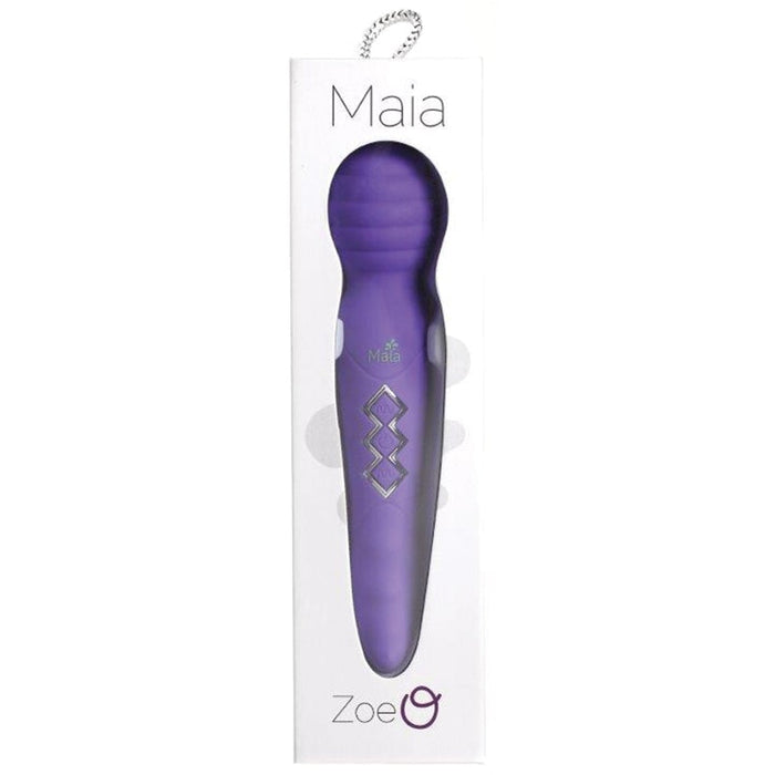 Maia Zoe Twistty Rechargable Vibrating Wand-Purple