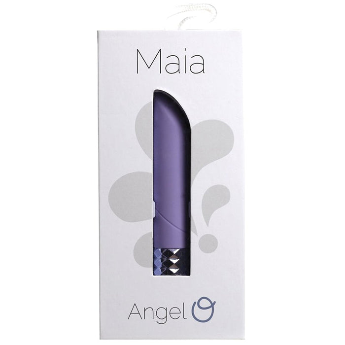 Maia Angel Rechargeable Crystal Gems Bullet-Purple