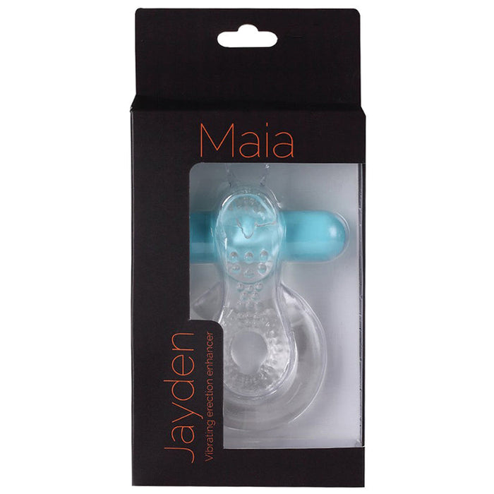 Maia Jayden Vibrating Erection Enhancer-Clear