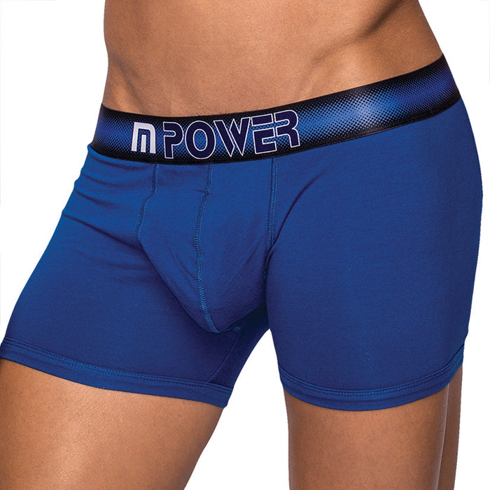 Male Power Pocket Pouch Short w/ Pocket Cavity-Navy Medium