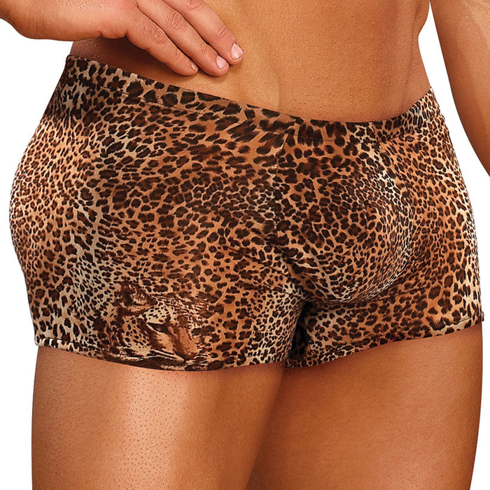 Male Power Animal Pouch Short-Leopard Large