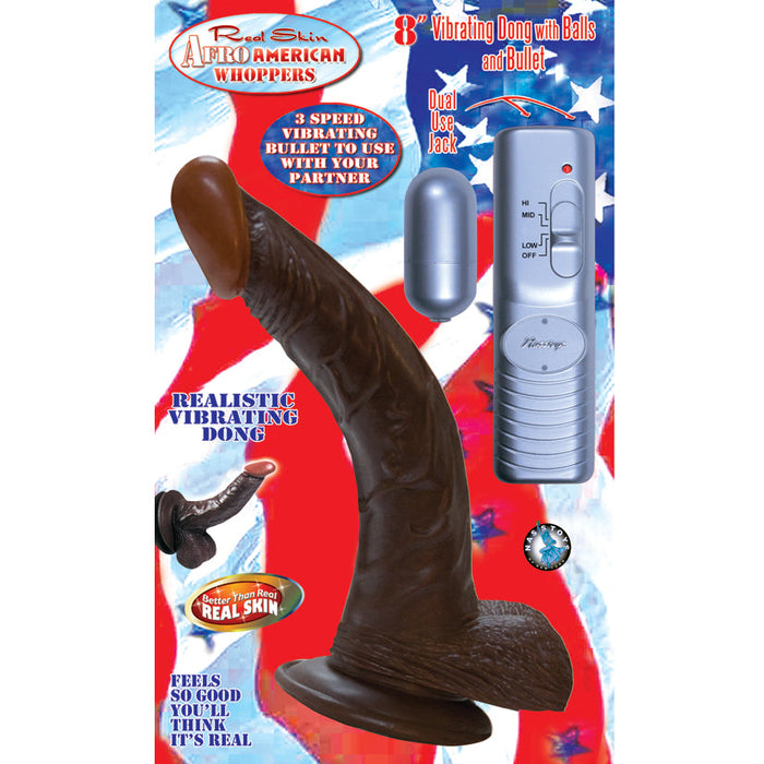 All American Whoppers Flexible Dong-Brown 8"