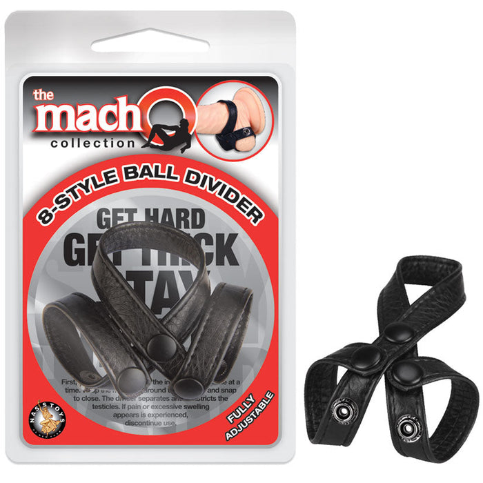 The Macho Collection 8-Style-Ball Divider - Black