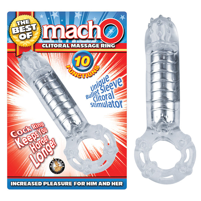 The Best of Macho Clitoral Massage Ring-Clear