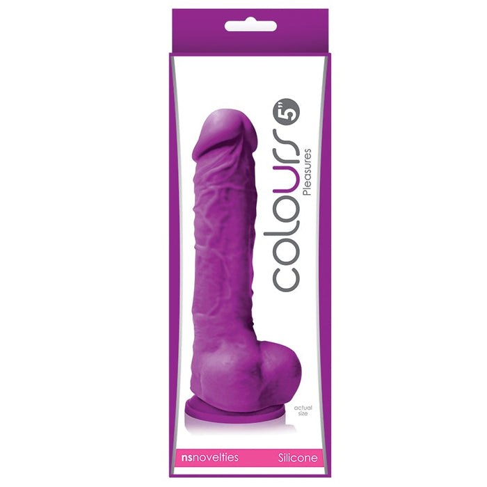 Colours Pleasures - 5" Dildo - Purple