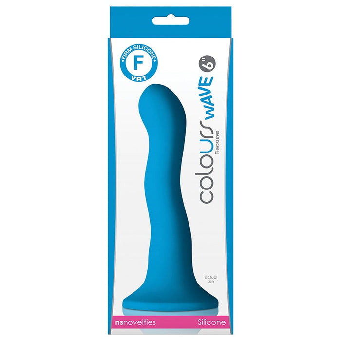 Colours Wave Dildo-Blue 6"