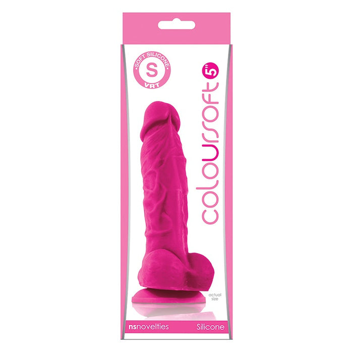 Coloursoft 5" Soft Dildo - Pink