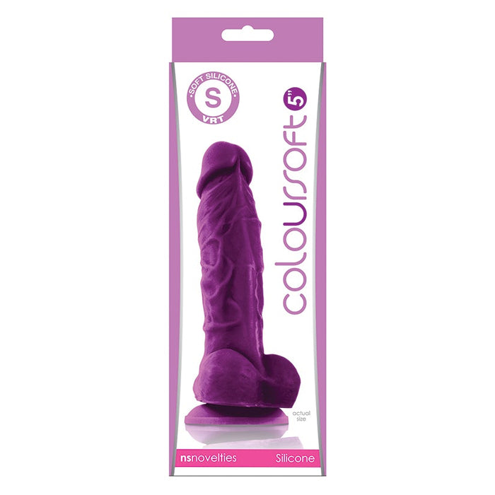 Coloursoft 5" Soft Dildo - Purple