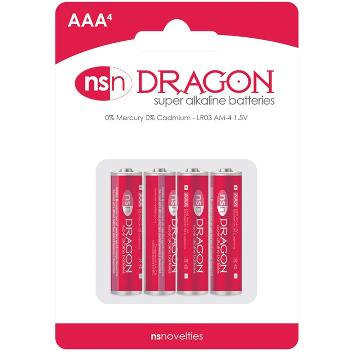 Dragon - Alkaline Batteries - AAA - 4 Pack