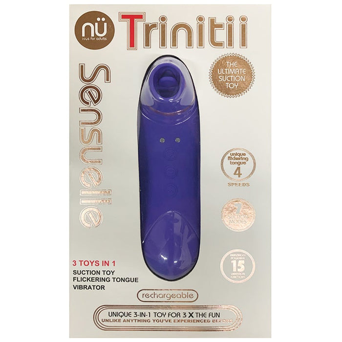 Sensuelle Trinitii 3-in-1 Suction Tongue-Ultra Violet