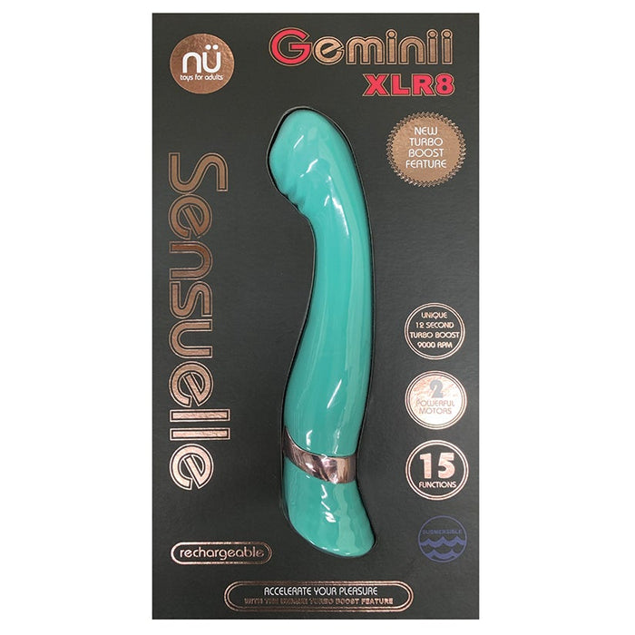 Sensuelle Geminii XLR8 Double Motor-Electric Blue