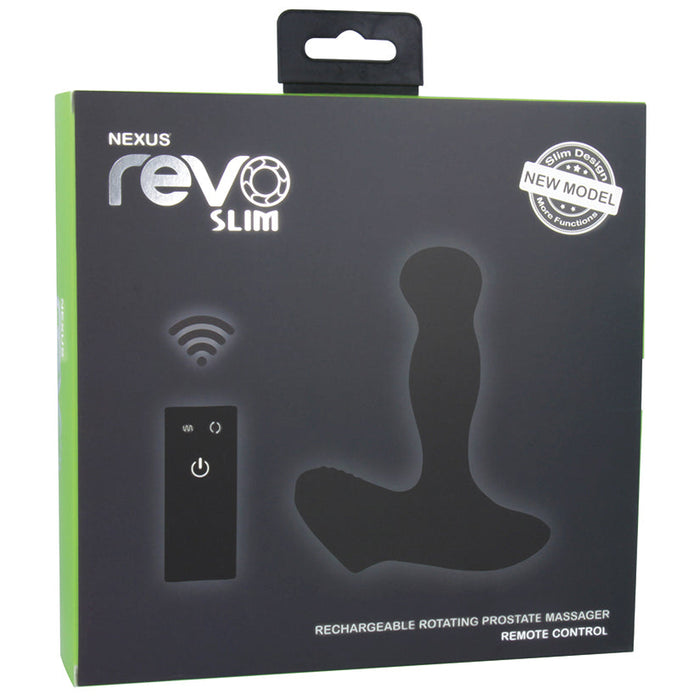 Nexus Revo Slim Rotating Prostate Massager-Black