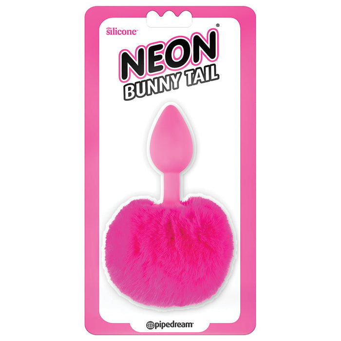 Neon Bunny Tail - Pink