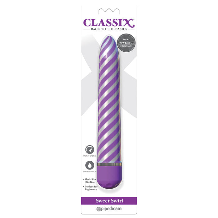 Sweet Swirl Vibrator - Purple