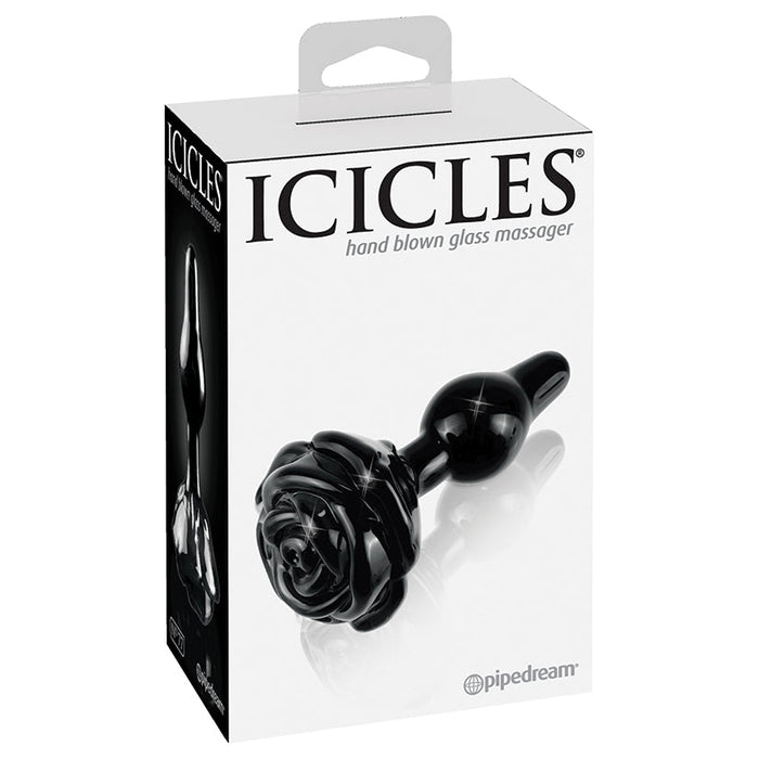 Icicles No.77 Rose Shaped Plug-Black