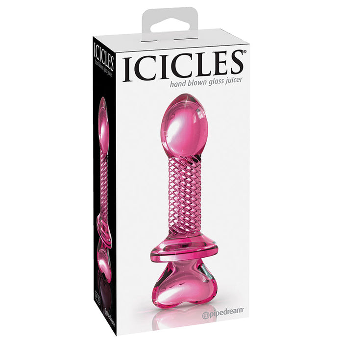 Icicles No.82 Heart Shaped Base-Pink 6"