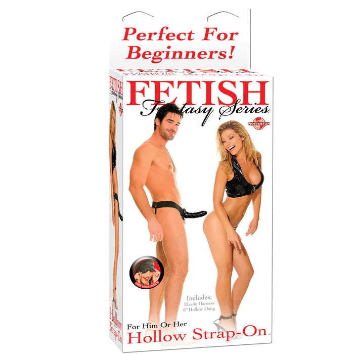 Fetish Fantasy Series for Him or Her Hollow Strap-on - Black