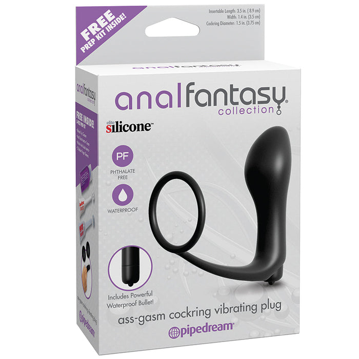 Anal Fantasy Collection Ass Gasm Cockring   Cockring Vibrating Plug