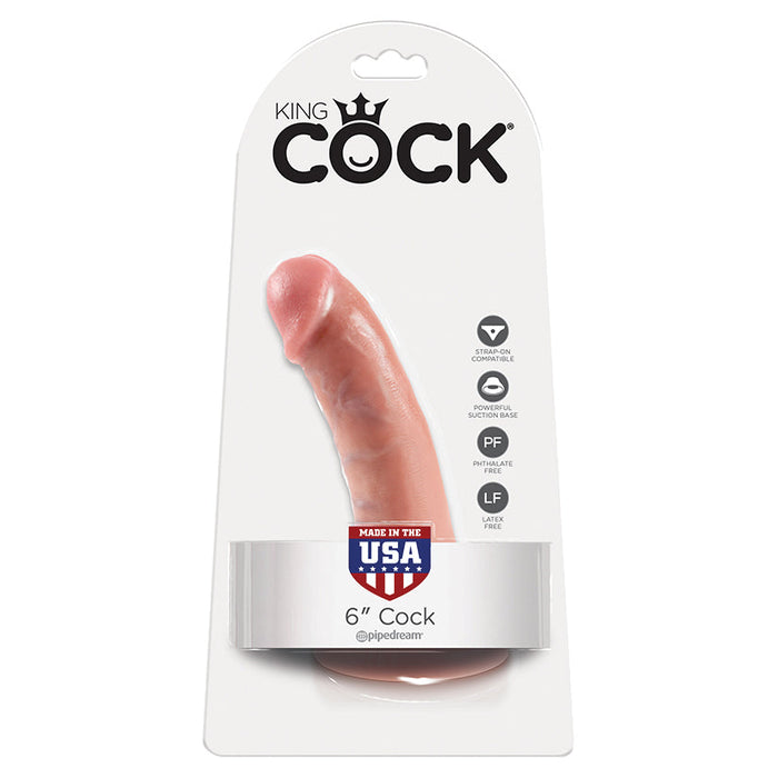 King Cock 6-Inch Cok - Flesh