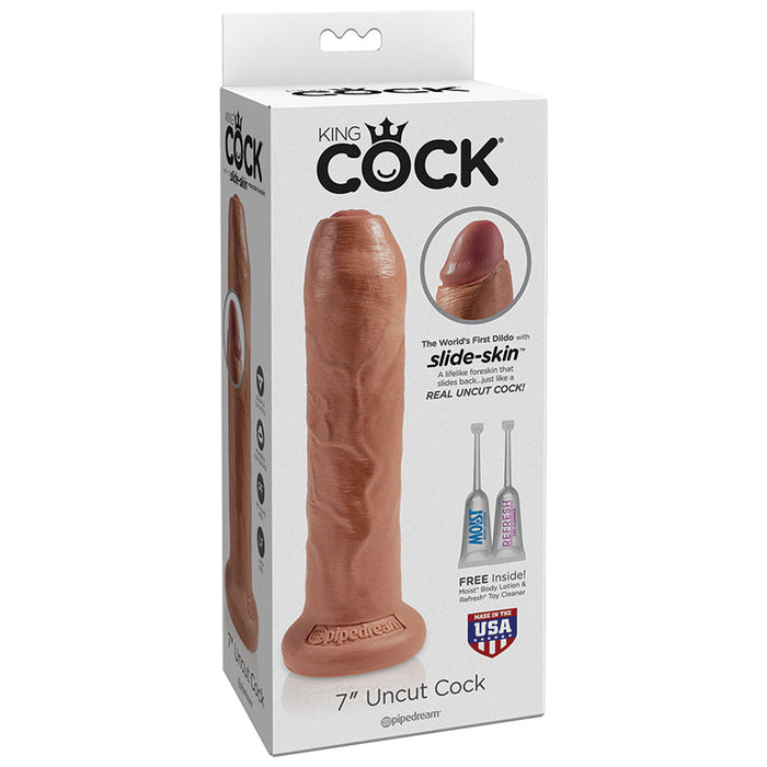 King Cock 7" Uncut - Tan