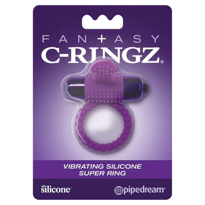 Fantasy C-Ringz Vibrating Silicone Super Ring  Purple