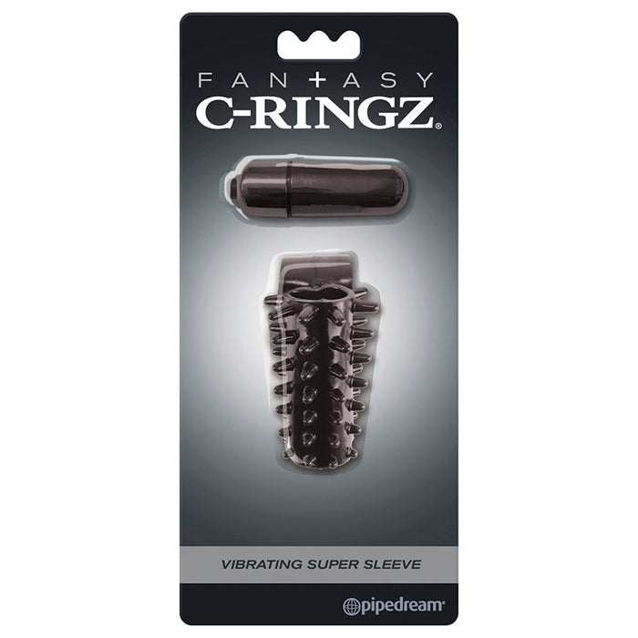 Fantasy C-Ringz Vibrating Super Sleeve Black