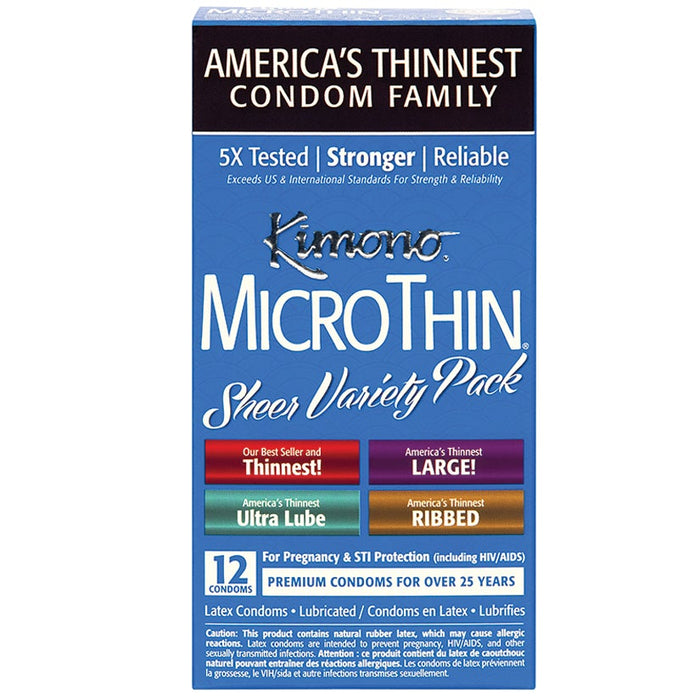 Kimono MicroThin Sheer Variety Pack (12 Pack)