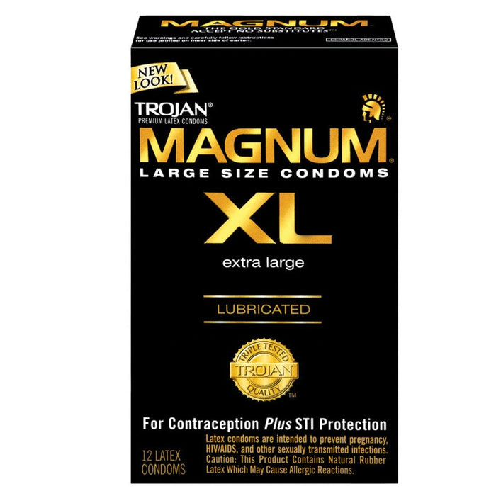 Trojan Magnum XL Lubricated - 12 Pack Tj64712