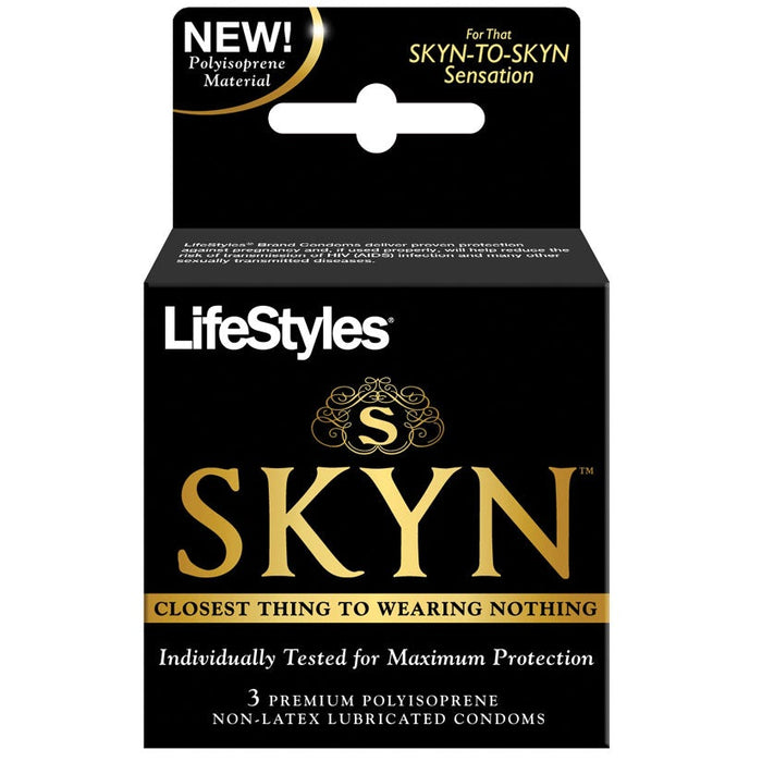 Skyn Original - Non-Latex Lubricated Condoms - 3 Pack