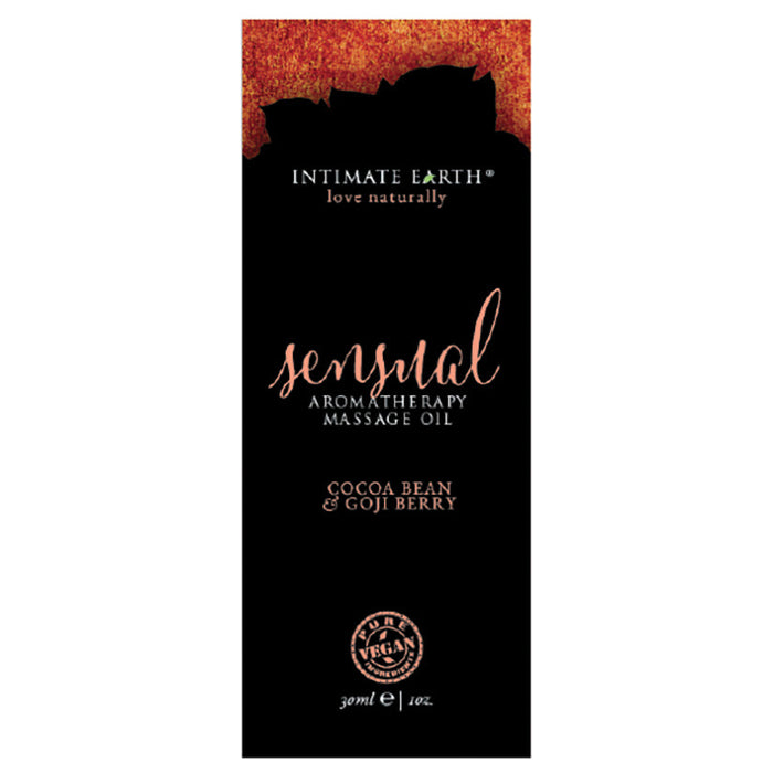 Intimate Earth Aromatherapy Oil Sensual-Cocoa Bean Goji 1oz Foil