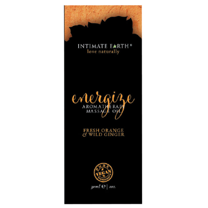 Intimate Earth Aromatherapy Oil Energize Orange Ginger 1oz